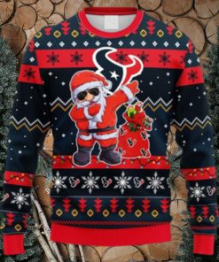 NFL Fans Houston Texans Dabbing Santa Claus Christmas Ugly Sweater For Men Women