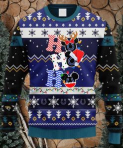 NFL Fans Jacksonville Jaguars HoHoHo Mickey Christmas Ugly Sweater For Men Women