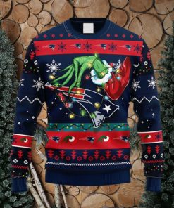 NFL Fans New England Patriots Grinch Christmas Ugly Sweater For Men Women