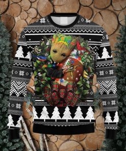 NFL Fans San Diego Chargers Groot Hug Christmas Ugly Sweater For Men Women