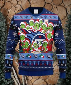 NFL Fans Tennessee Titans 12 Grinch Xmas Day Christmas Ugly Sweater For Men Women