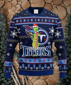 NFL Fans Tennessee Titans Funny Grinch Christmas Ugly Sweater For Men Women