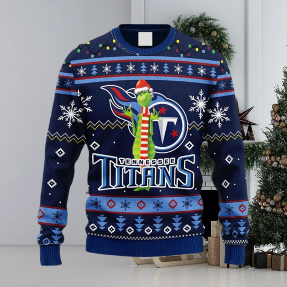 NFL Tennessee Titans The Grinch Christmas Pullover Hoodie –