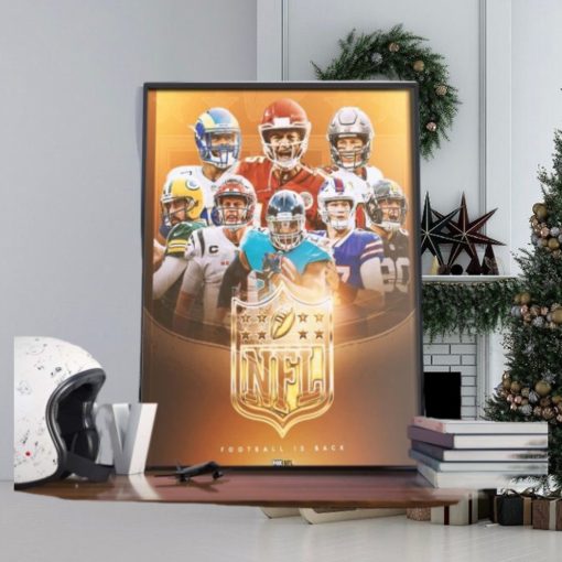 NFL Football Is Back 2023 New Season Poster Canvas