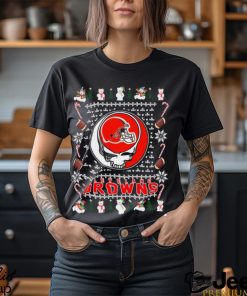 NFL Grateful Dead Cleveland Browns Ugly Christmas Shirt