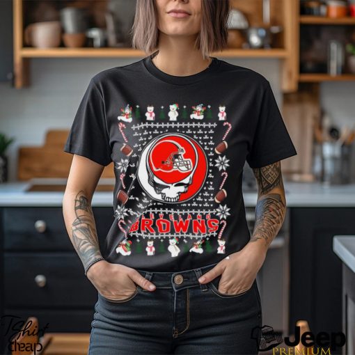 NFL Grateful Dead Cleveland Browns Ugly Christmas Shirt