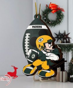 NFL Green Bay Packers Mickey Mouse Christmas Ornament 2023 Christmas Tree Decorations