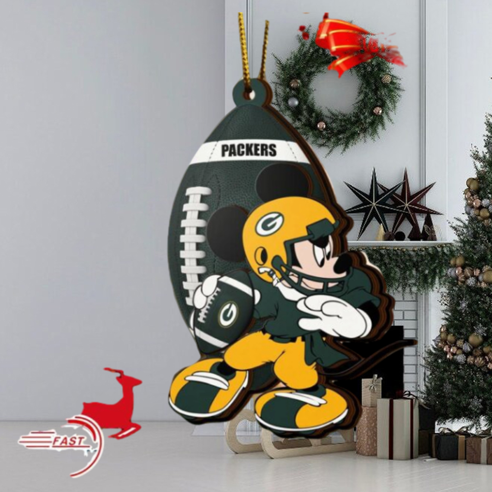 NFL Green Bay Packers Mickey Mouse Christmas Ornament 2023 Christmas Tree Decorations