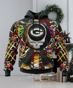 NFL Green Bay Packers Mix Grateful Dead, Personalized Name & Number Specialized Concepts Kits 3D Hoodie