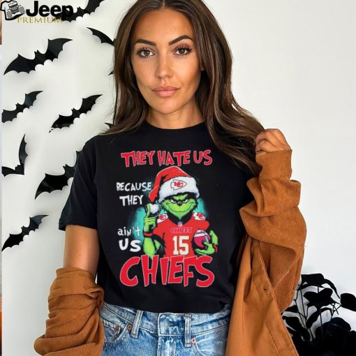 NFL Grinch Christmas They Hate Us Because Ain’t Us Kansas City Chiefs Shirt