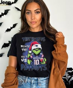 NFL Grinch Christmas They Hate Us Because Ain’t Us New England Patriots Shirt