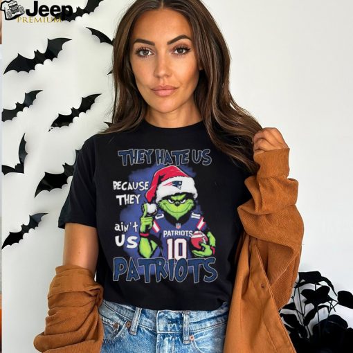 NFL Grinch Christmas They Hate Us Because Ain’t Us New England Patriots Shirt