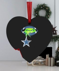 NFL Grinch Hold Dallas Cowboys Football Ornament Custom Name