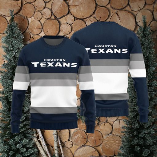 NFL Houston Texans All Over Print Teams Ugly Knitted Sweater For Christmas