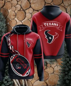 NFL Houston Texans Battle Red Fire Pullover Hoodie