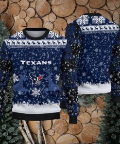 NFL Houston Texans Christmas Reindeer V2 Sport Christmas Ugly Sweater 3D