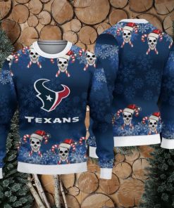 NFL Houston Texans Christmas Skull Sport Christmas Ugly Sweater 3D