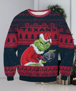 NFL Houston Texans Grinch Ugly Christmas Sweater Trending Sweater For 2023 Christmas Holidays