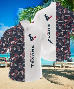 NFL Houston Texans Logo Hot Hawaiian Shirt Gift For Men And Women Color White