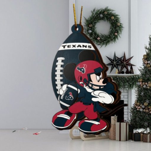 NFL Houston Texans Mickey Mouse Christmas Ornament 2023 Christmas Tree Decorations