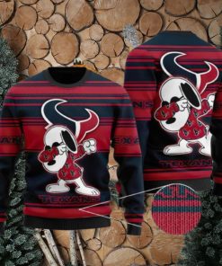 NFL Houston Texans Snoopy Celebrates His Victory Ugly Christmas Sweater