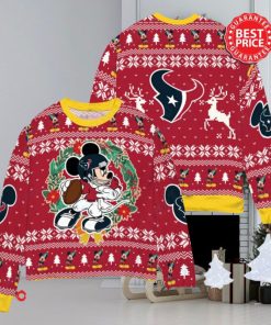 NFL Houston Texans x Mickey Mouse Christ Ugly Sweater