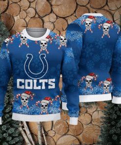 NFL Indianapolis Colts Christmas Skull Sport Christmas Ugly Sweater 3D