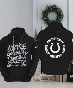 NFL Indianapolis Colts Justice Opportunity Equity Freedom Hoodie