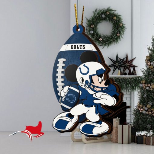 NFL Indianapolis Colts Mickey Mouse Christmas Ornament 2023 Christmas Tree Decorations