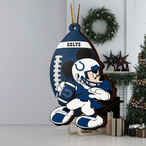 NFL Indianapolis Colts Mickey Mouse Christmas Ornament