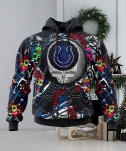 NFL Indianapolis Colts Mix Grateful Dead, Personalized Name & Number Specialized Concepts Kits 3D Hoodie