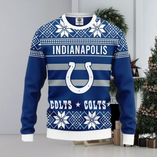 NFL Indianapolis Colts New Season Cold Knitted Christmas 3D Sweater