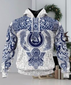 NFL Indianapolis Colts Norse Viking Symbols 3D Hoodie