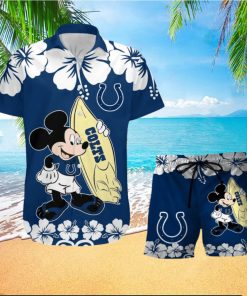 NFL Indianapolis Colts V2 Tropical Combo Hawaiian And Short