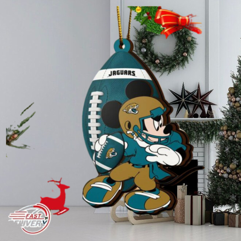 NFL Jacksonville Jaguars Mickey Mouse Christmas Ornament 2023 Christmas Tree Decorations