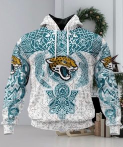 NFL Jacksonville Jaguars Norse Viking Symbols 3D Hoodie