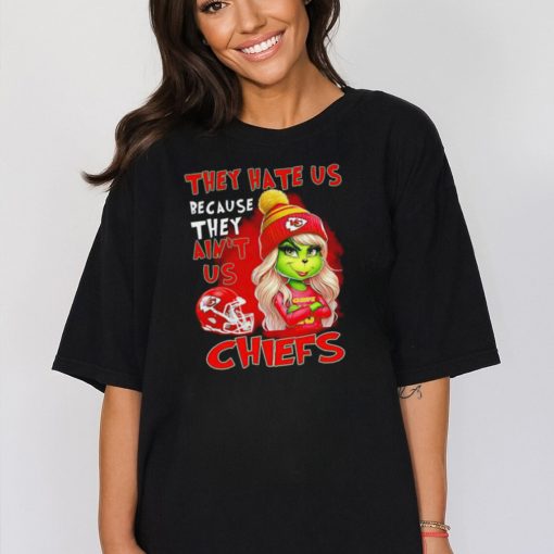 NFL Kansas City Chiefs Grinch Girl They Hate Us Bacause They Aint Us shirt