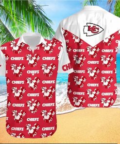 NFL Kansas City Chiefs Hawaiian Shirt Mickey And Flowers