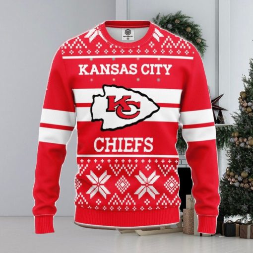 NFL Kansas City Chiefs Limited Edition All Over Print 3D Sweater Xmas Christmas Gift