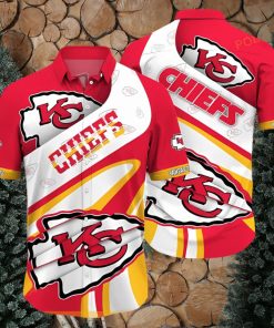 NFL Kansas City Chiefs Logo Hawaiian Shirt, Gift For Football NFL Fans