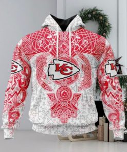 NFL Kansas City Chiefs Norse Viking Symbols 3D Hoodie