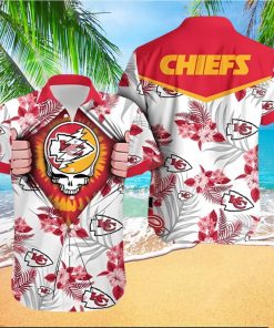 NFL Kansas City Chiefs Skull Hawaiian Shirt