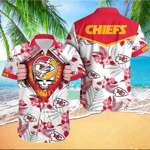 NFL Kansas City Chiefs Skull Hawaiian Shirt