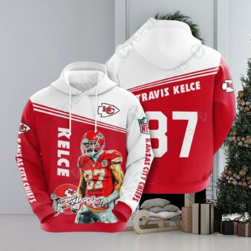 NFL Kansas City Chiefs Travis Kelce Best 3D Hoodies