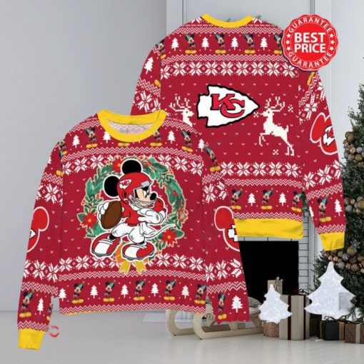 NFL Kansas City Chiefs x Mickey Mouse Christ Ugly Sweater