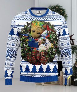 NFL Kansas City Royals Groot Hug Christmas Ugly Sweater