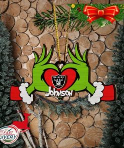 Las Vegas Raiders NFL Grinch Stole Christmas Tree Decorations Unique Custom  Shape Xmas Ornament - Masteez