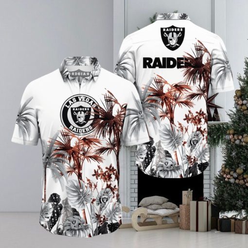 NFL Las Vegas Raiders Hawaii Shirt Palm Tree Aloha Shirt For Fans