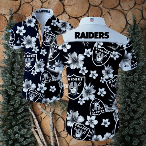 NFL Las Vegas Raiders Hawaiian Shirt Summer Button Up