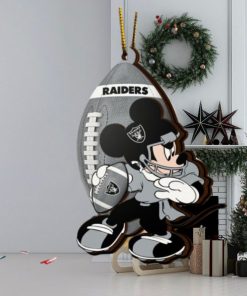 NFL Las Vegas Raiders Mickey Mouse Christmas Ornament 2023 Christmas Tree Decorations